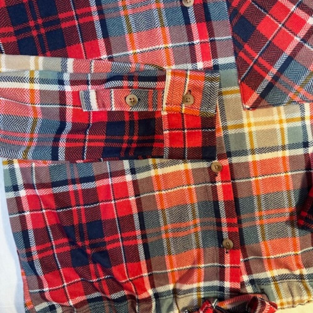 Polly & Esther Plaid Shirt with Drawstring Tie - Sz - S -NWT - Picture 8 of 12